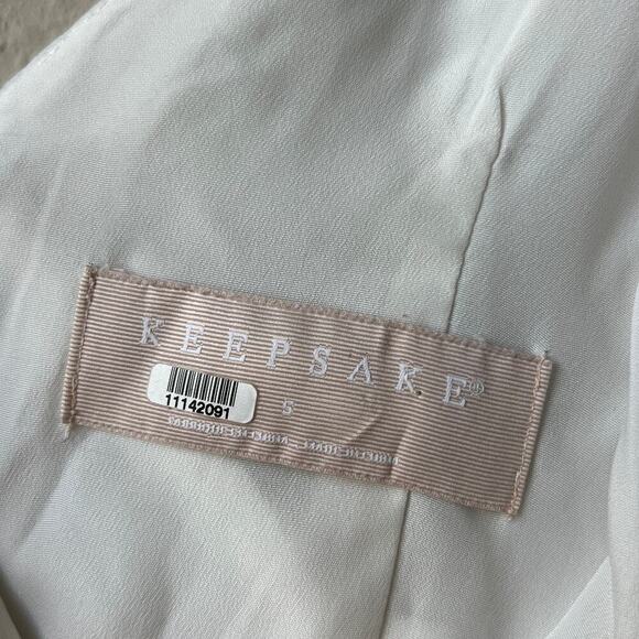 Keepsake See You Now Polka Dot Ruffle Dress in White Size S - Picture 4 of 5